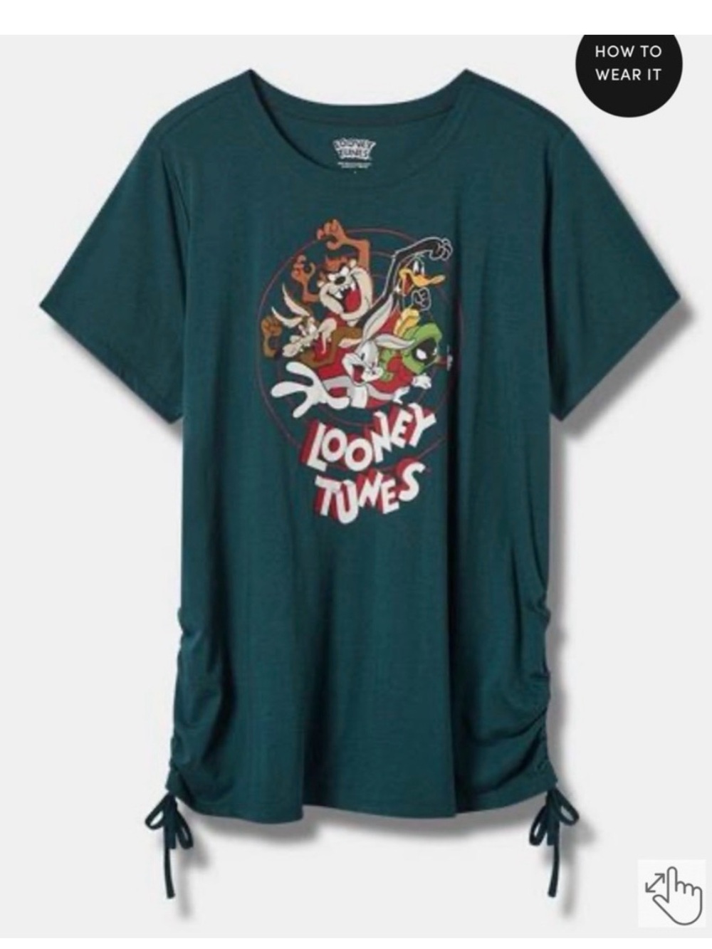 Looney Tunes Group Side Tie Top Size 6 NWT